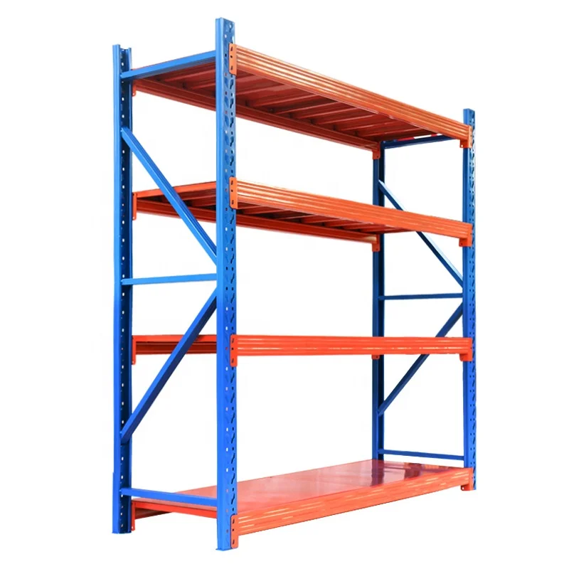 High quality Light Duty Warehouse Storage Racks Slotted Angle Steel Shelving / Logistics Equipment Racking