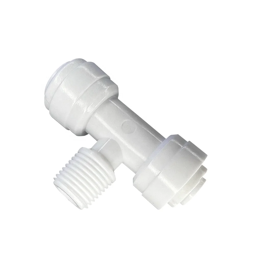 PE Pipe Joint Plastic T Shape RO Water Filter Adapter Pipe Fittings Coupling