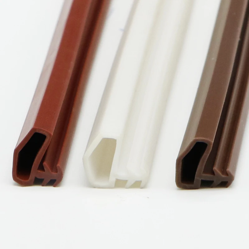 PVC Rubber Sealing Strips Y 9x5x3.8mm Wooden Door Window Frame Groove Type Sealed TPE Silicone Extrusion Weatherstrip Roof Shape
