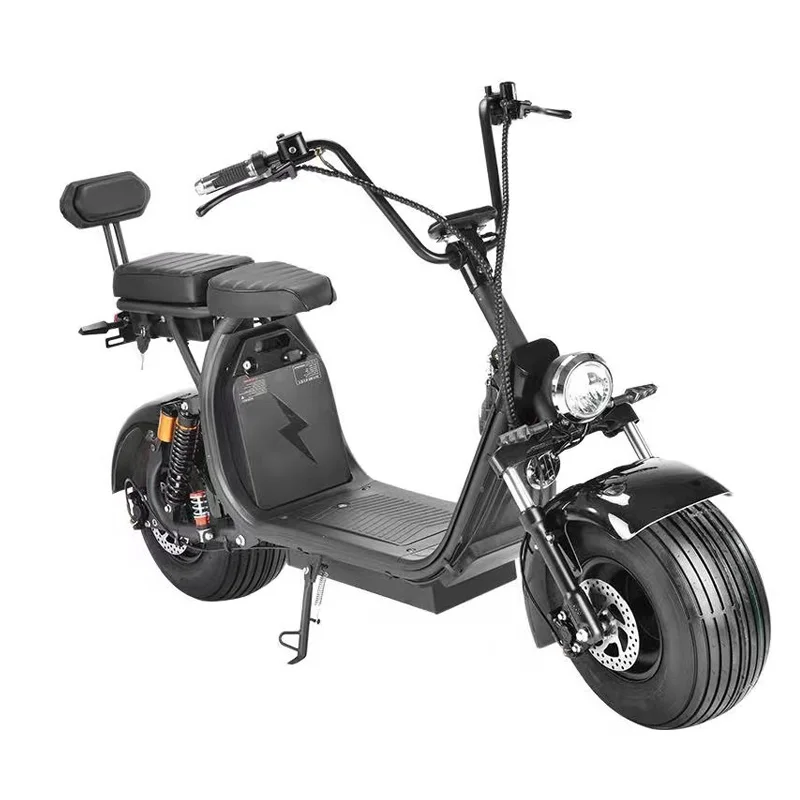 FULIKE 1500W 60V 120Ah Removable Battery Fat Tire 2 Wheels Harley Electric Scooter