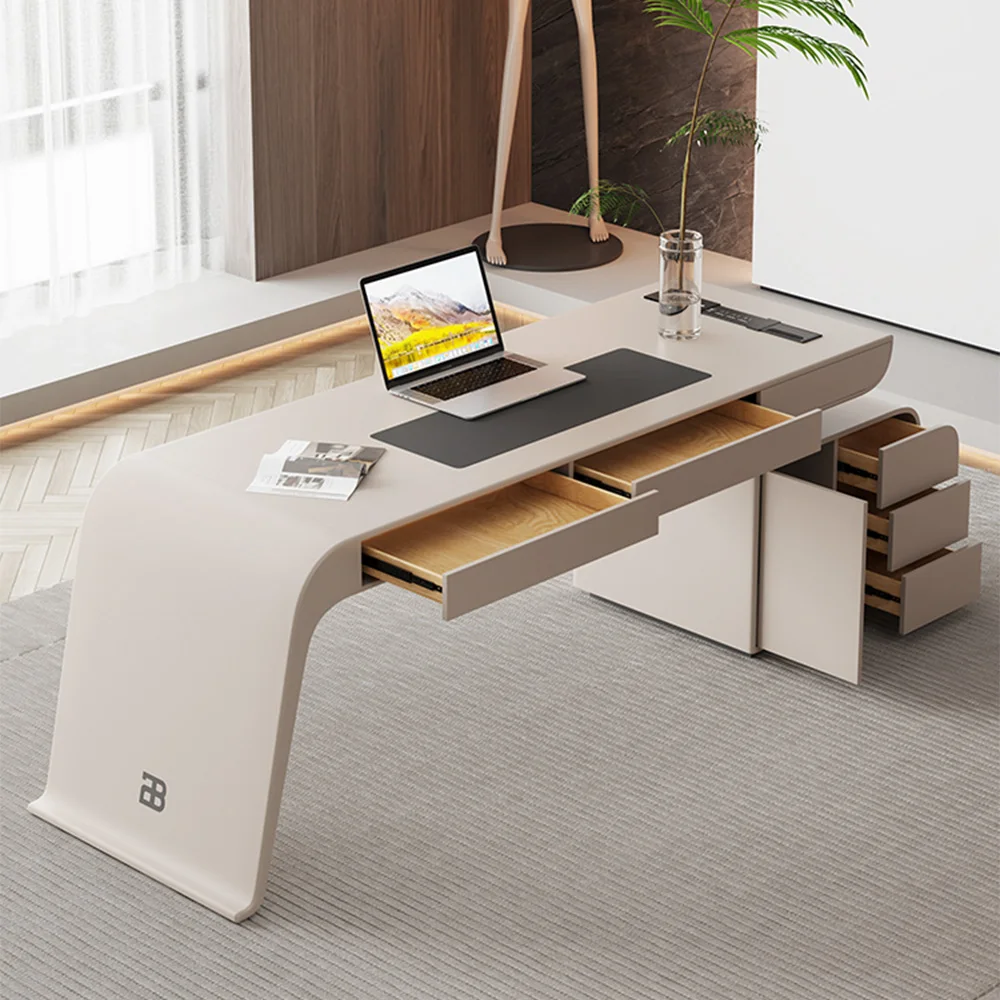 Home Office Furniture Computer Study Desk Modern Multifunctional Office Table With Drawers Executive Desk