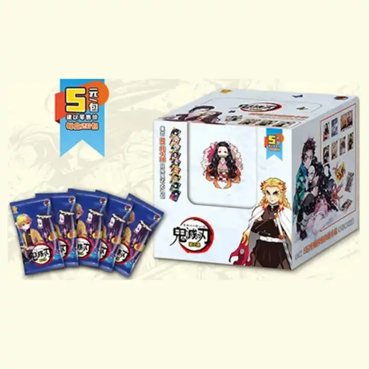 whole box Anime Wholesale Box TCG Game Cards Collection Cards Demon Slayer Anime Playing Card For Gift