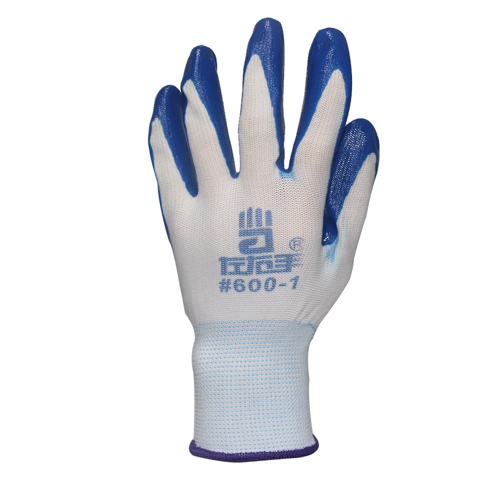 Nitrile Gloves Polyester Shell Nitrile Coated Garden Construction Industrial Universal Safety Work Gloves for work