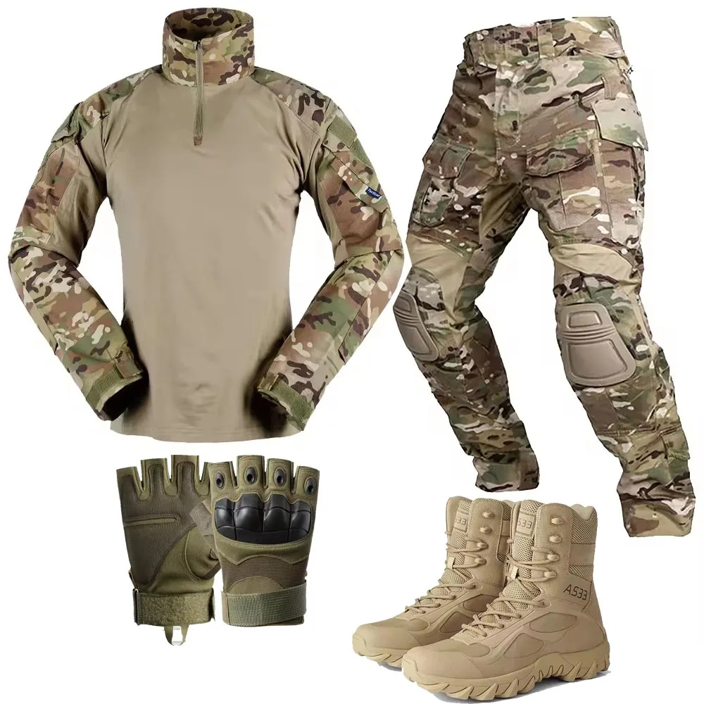 One-stop Supplier Combat Hiking Boots&Gloves&G3 Uniform&Knee pads Tactical & Personal Defense Gear Equipment