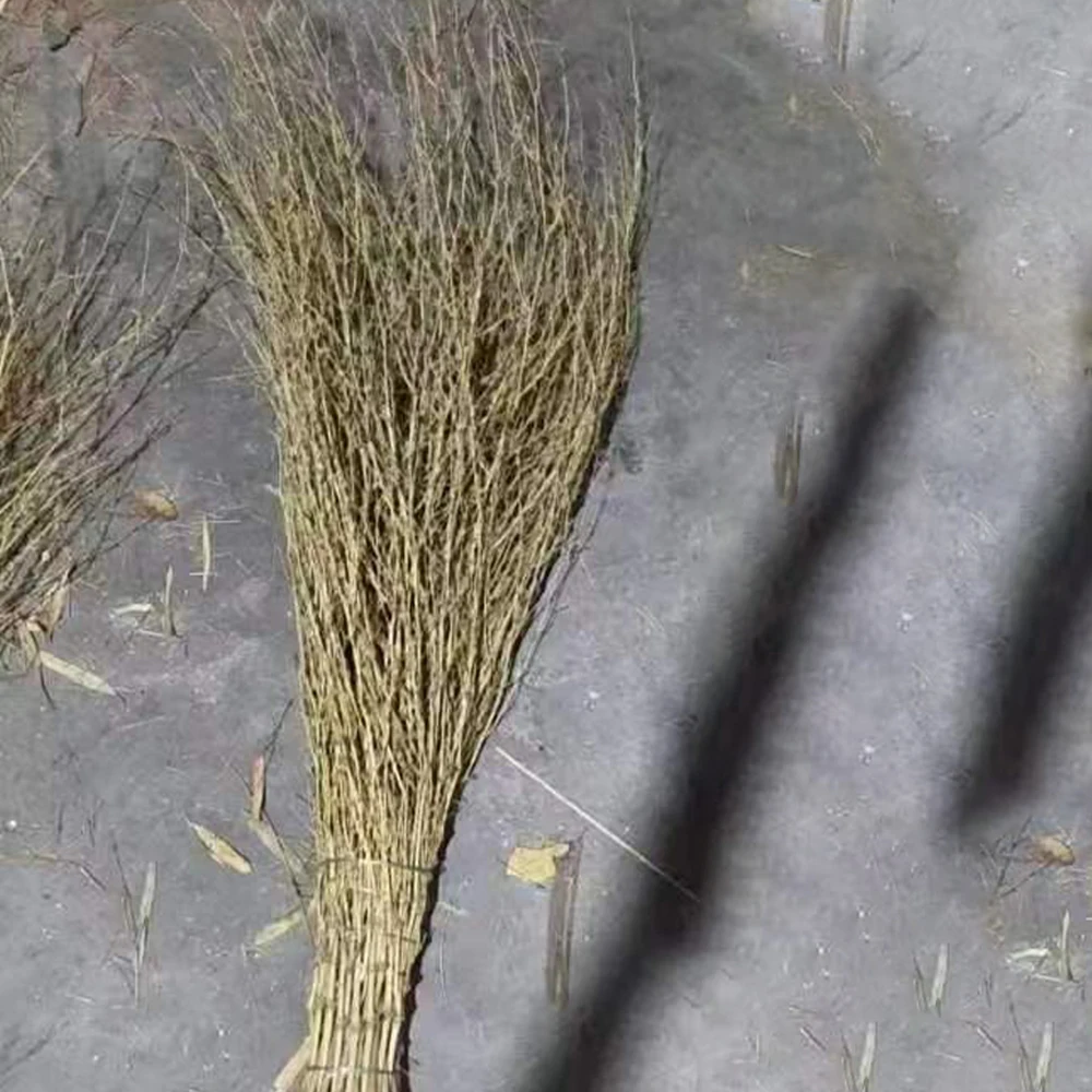 Agricultural furniture outdoor garden cleaning natural straw bamboo broom