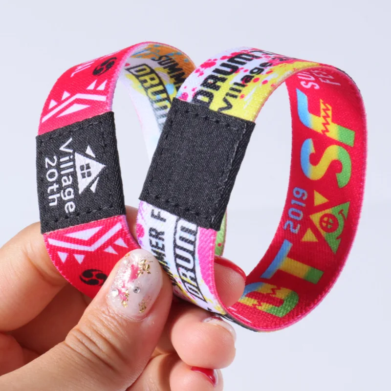 elastic fabric nfc213 nfc bracelets reusable NFC wrist band strap / Stretch Woven NFC RFID Wristband