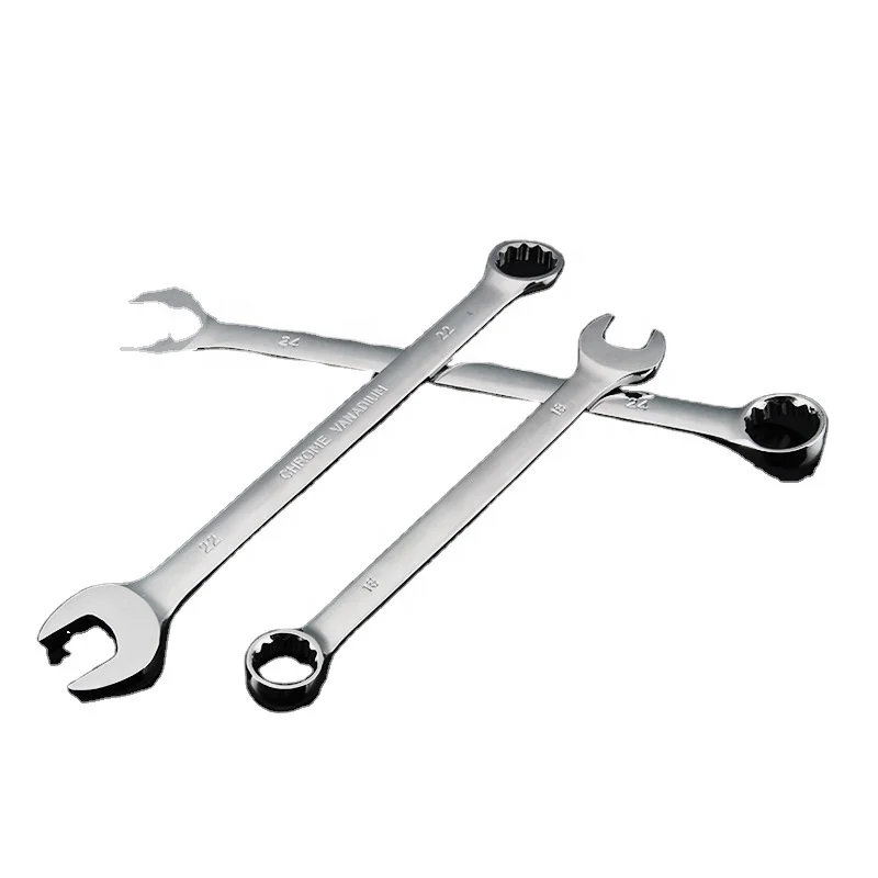 High Quality Durable wrench Large size dual-purpose spanner Industrial combination wrench with ratchet gear