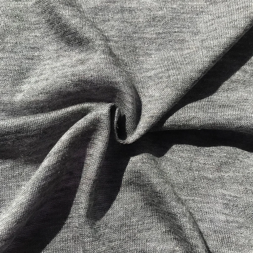 Ткань из смешанной мериносовой шерсти Tencel и мериносовая шерстяная ткань для футболок от производителя бесплатные образцы