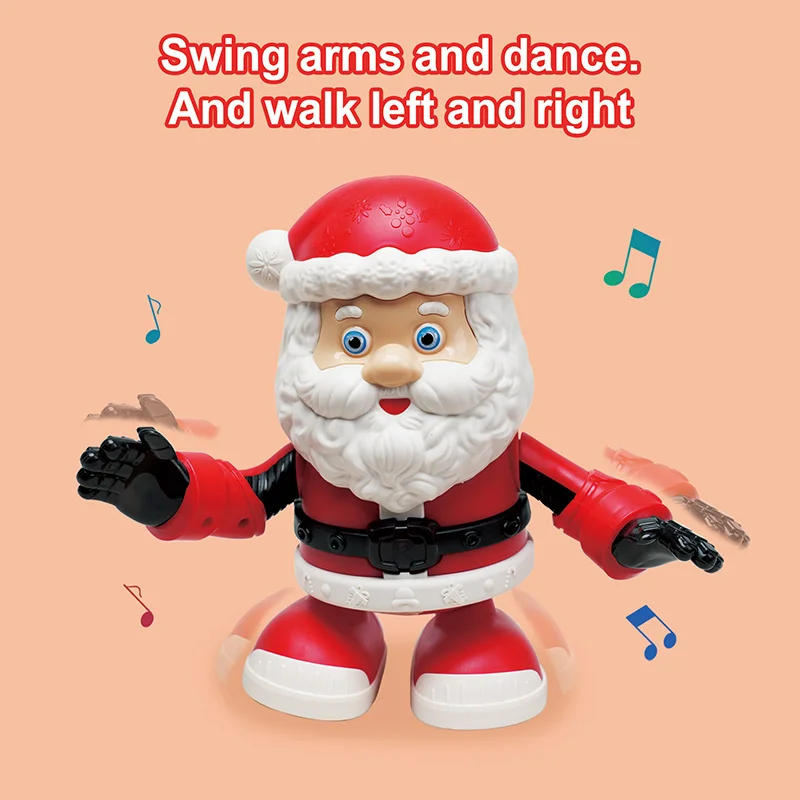 Christmas Musical Gift Toys Electric Dancing Walking Singing Santa Claus Toys for Kids