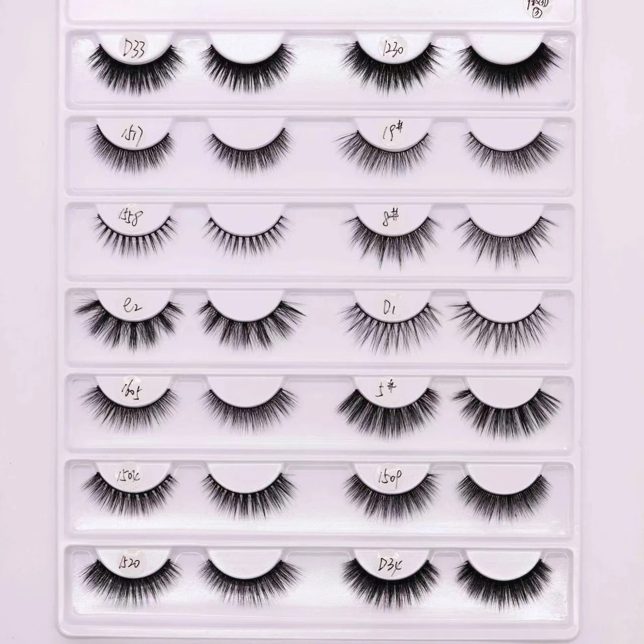 Wholesale Individual OEM Own Brand Handmade 3D Faux Mink Eye lashes