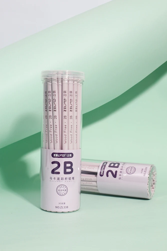 wood free 30 pcs 2B pencil without eraser for