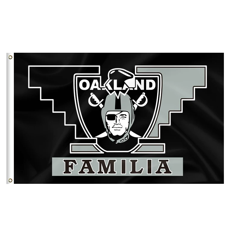 Top Quality Custom 3x5FT NFL Team Football Banners With Many Designs Las Vegas Raiders flags