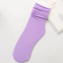 Long Slouch Sox For Women Thick Winter Terry Sole Fluorescent Color Crew Women Girls Slouch Socks