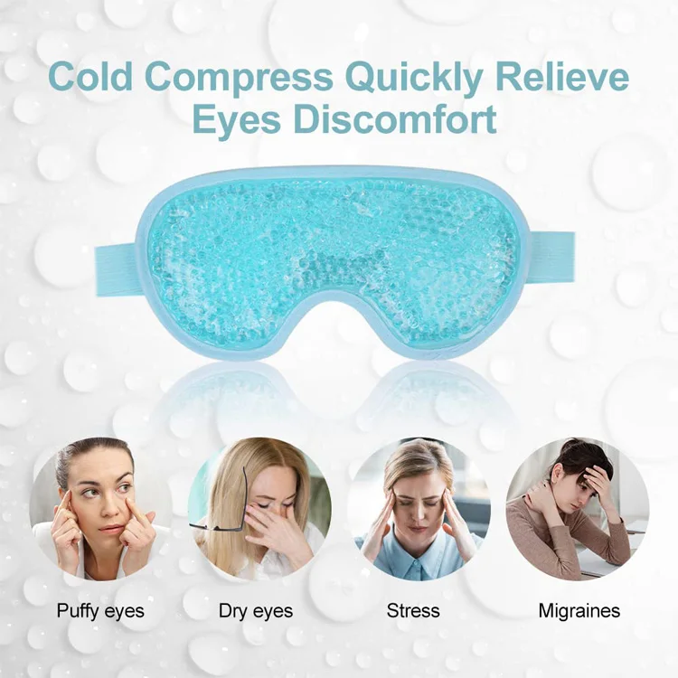 best selling products 2024 Wholesale Hot and Cold Gel Eye Mask Reusable Ice Pack for Puffy Eyes
