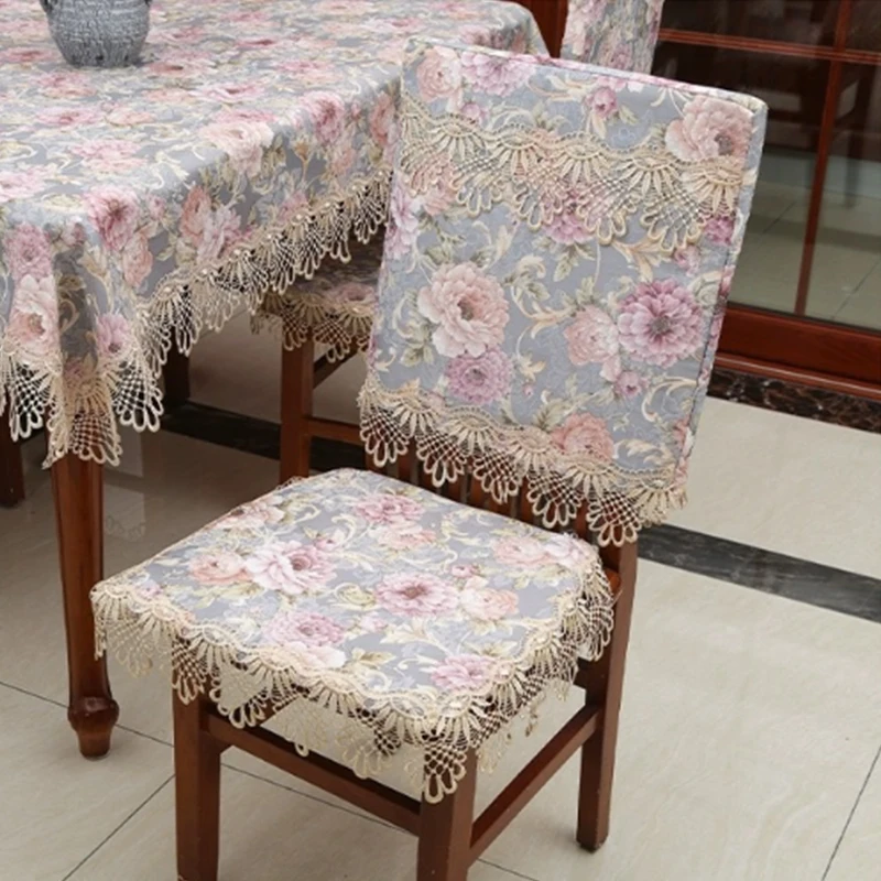 Factory Direct Selling Customized Polyester Elegant Wedding Hotel Embroidered Lace Tablecloth