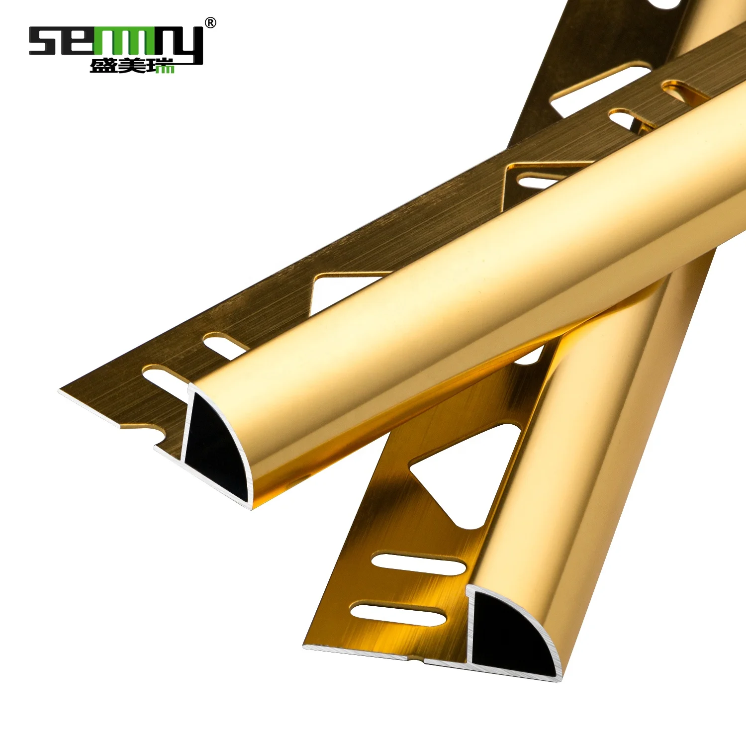 Drop shipping factory whosale price aluminium decorative strips corner ceramic tile trim tile trim ceramics