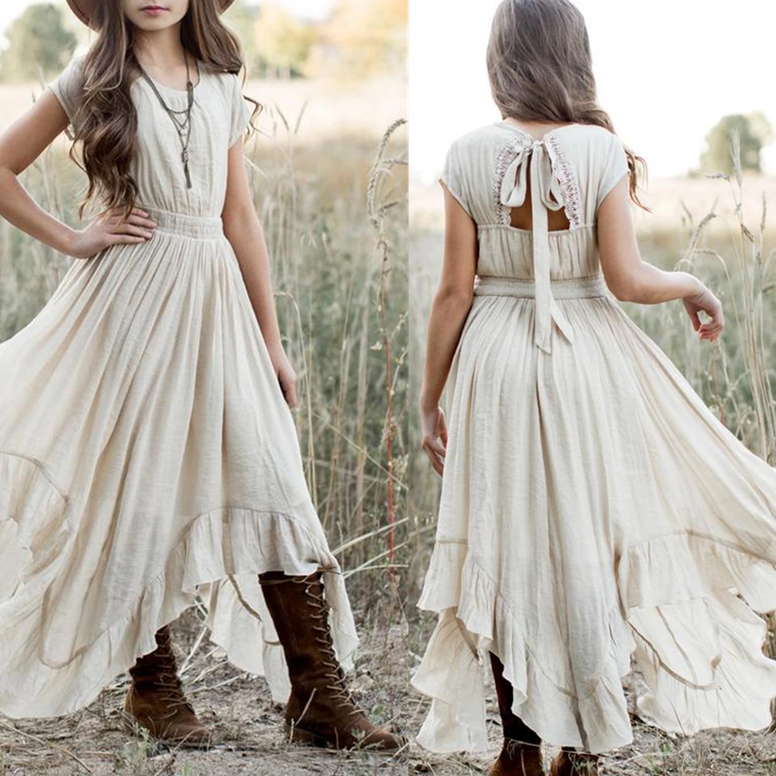 Custom Wholesale Kids Wear Vendor Designers Summer Children Girl Clothing Kids Clothes Girls Dress Girl Dress