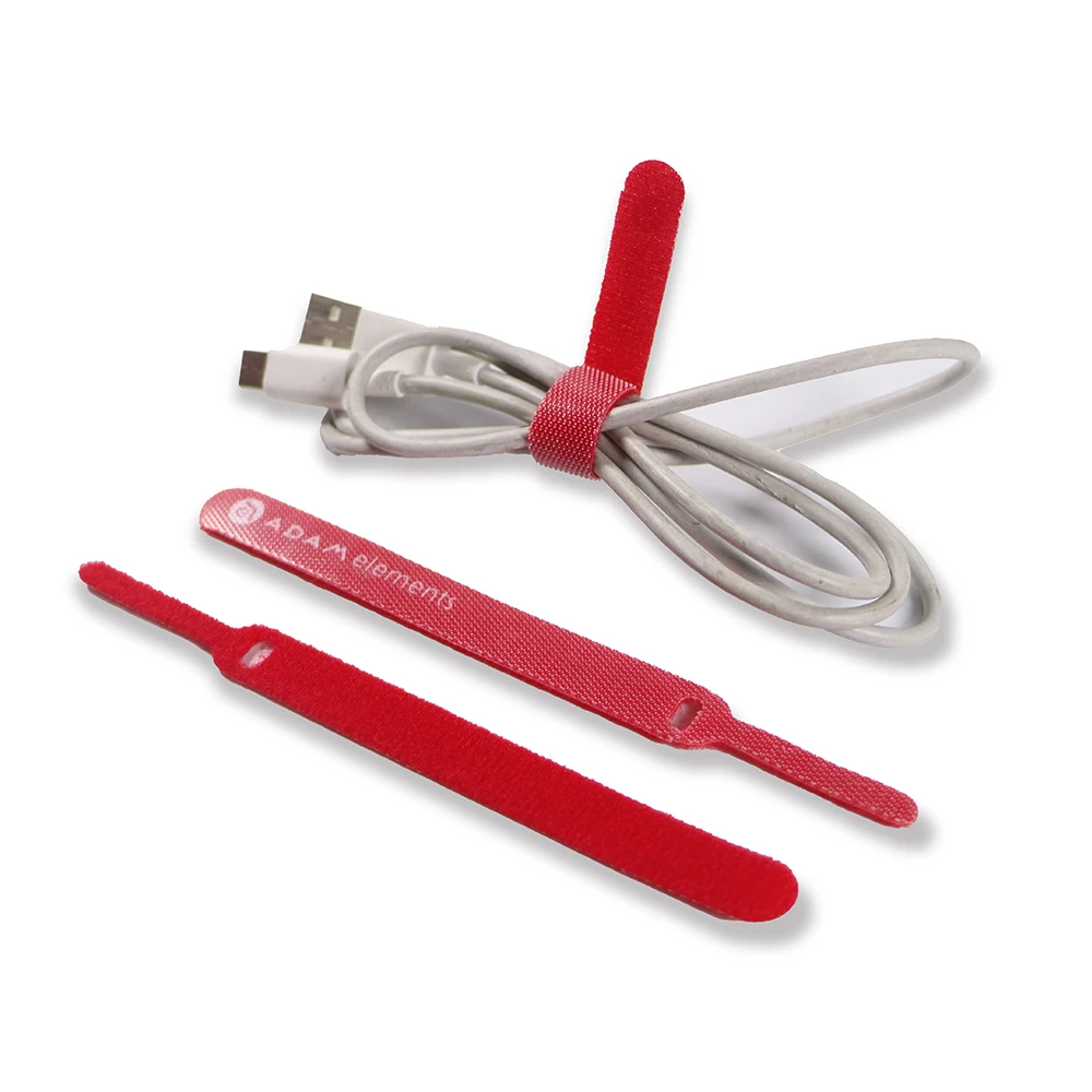 OEM Adjustable Hook and Loop Strap Colorful Back to Back Customize Self-gripping Double Side Hook and Loop Cable Tie Fastener