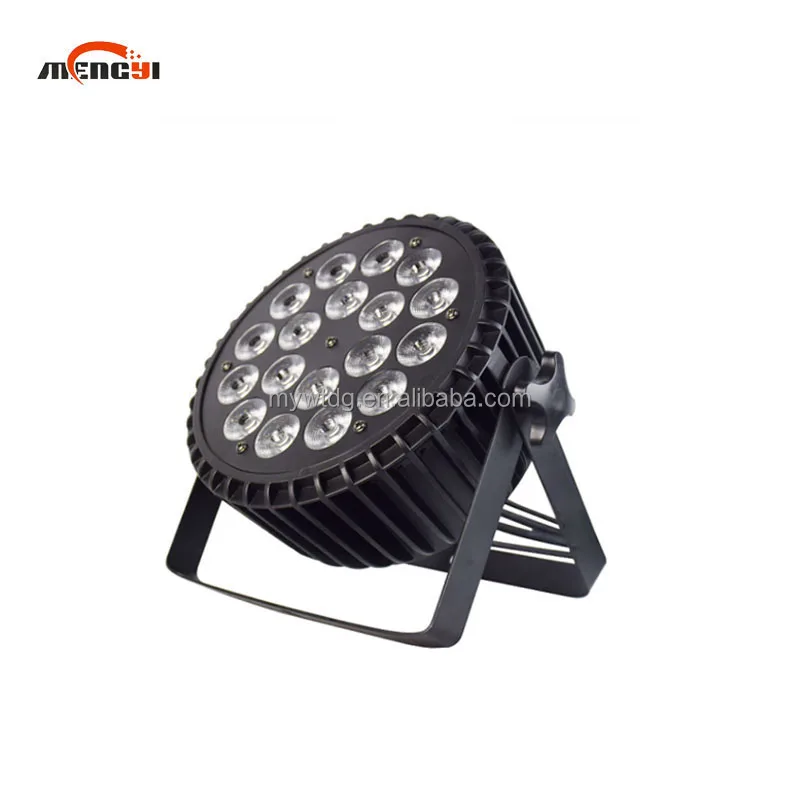 18 шт. * 10 Вт RGBW Dmx512 контроль 4 в 1/5 1/6 1 светодиодный плоский тонкий Ip65 Rgbw + УФ-свет для диджея диско свадебного ночного клуба