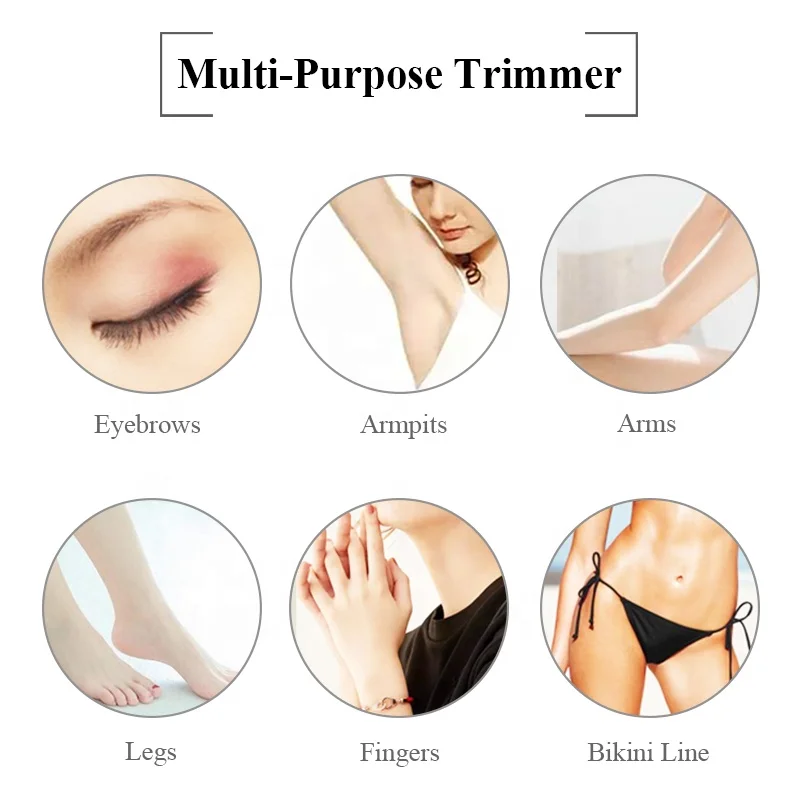 Portable Painless Battery Operated Eyebrow Hair Remover Epilator Electric Eyebrow Trimmer Eyebrow Razor