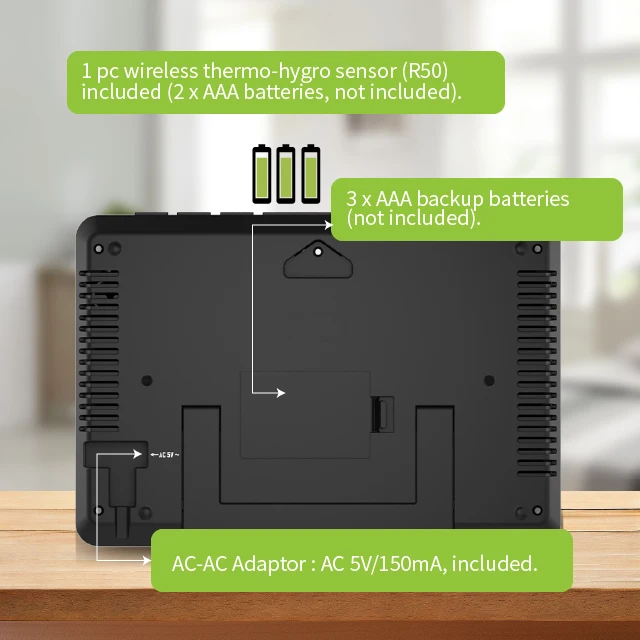 Hot Sale Digital Smart Clock Table Clocks for Desktop Wireless Color Display Weather Station