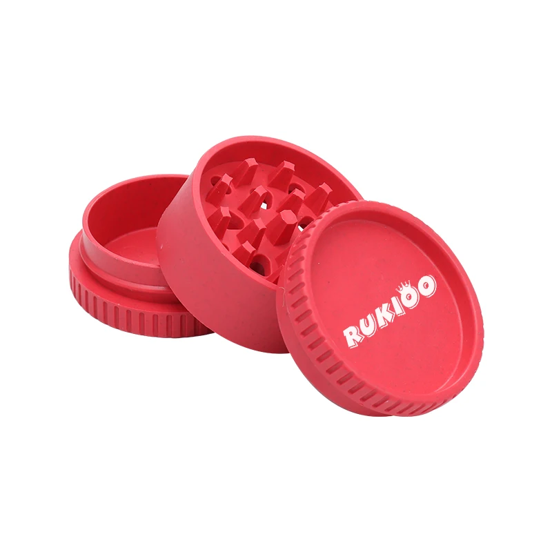 2023 New Hot Sale Custom Logo 55 mm- 3 Layers Degradable Plant Fiber Tobacco Herb Grinder
