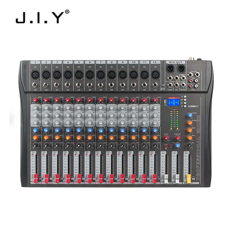 CT12 оптовая продажа Профессиональный 12 канал Dj микшер аудио с Usb Mp3 плеер по