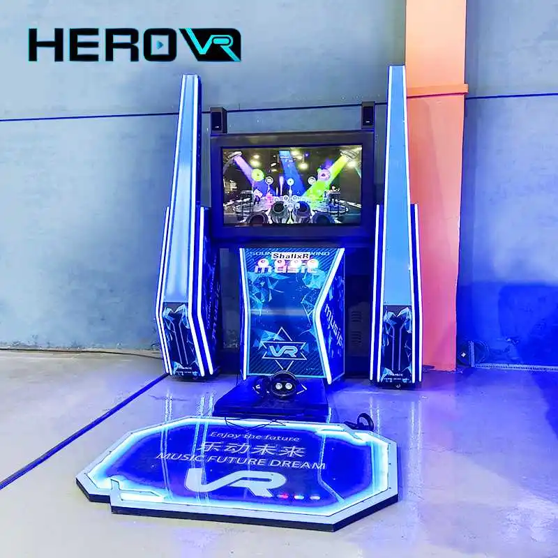 Commercial Low Invest Standing Platform Vr Simulator Dance Dance Revolution Arcade Machine
