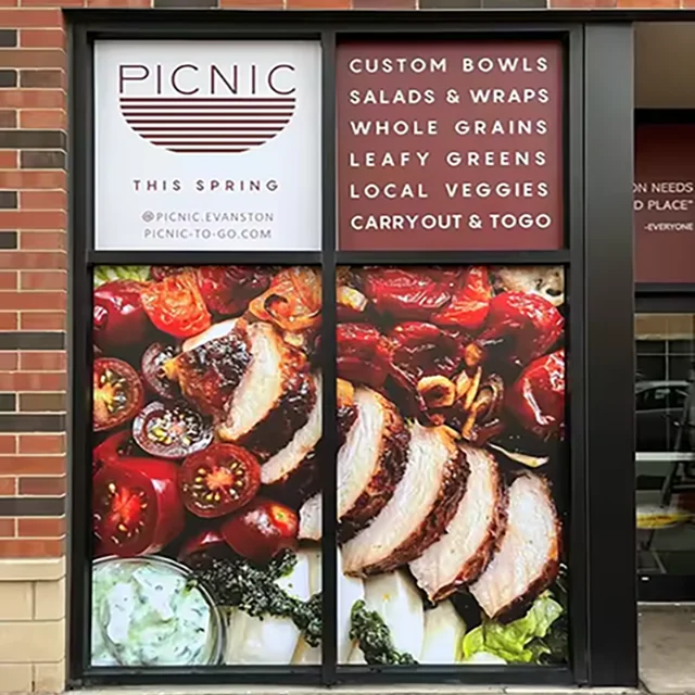 Custom logo printed One Way Vision Graphics, Waterproof Glass Window Covering Perforated Sticker