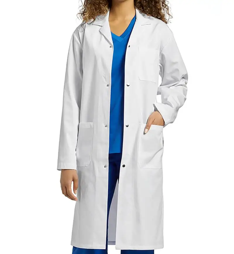 Medical Clothing 100% Cotton or Polyester Cotton  Fabric Lab Coat Doctor Lab Coat