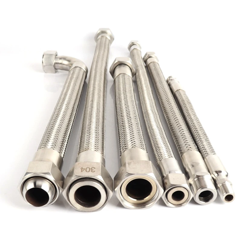 galvanized metal flexible hose stainless steel wire braided water hose corrosive resistant Corrugated metal hose