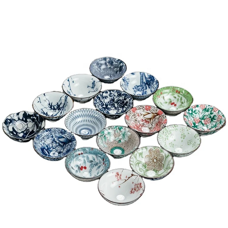 Китайский чайный сервиз, японская сине-белая фарфоровая чашка