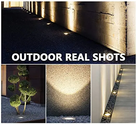 Solar Lights For Outdoor Garden Led Landscape Light / Pathway Lights,Bright White,Waterproof,Stainless Steel