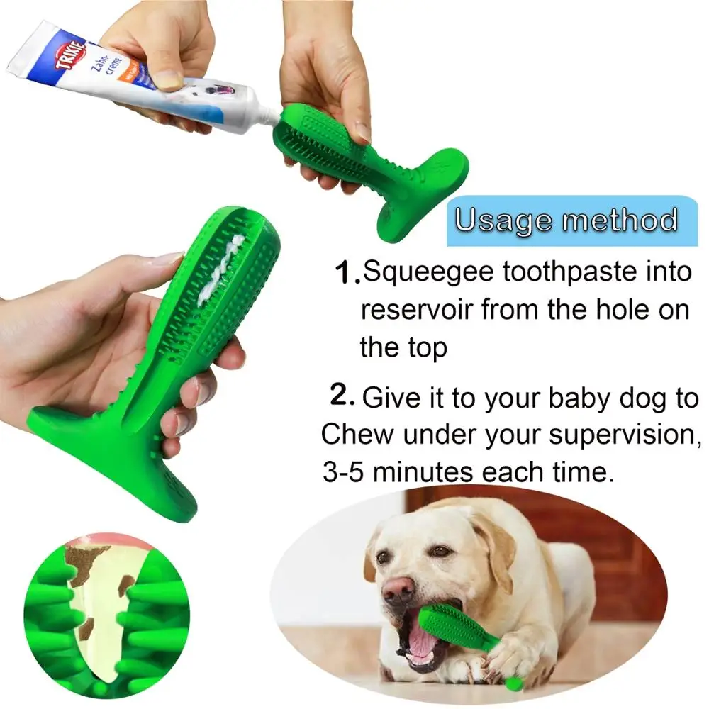Tpr Pet Dog Tooth Brush Cleaning Teeth Toy