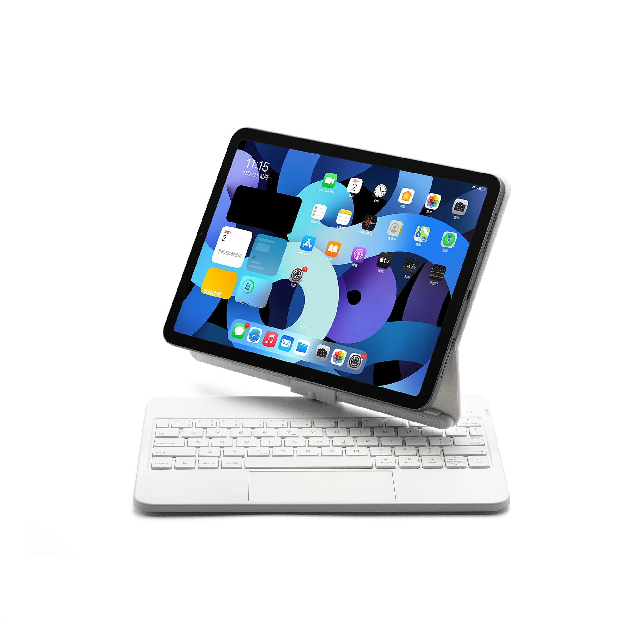 Smart Wireless Magic Keyboard with 360 Degree Rotation for iPad 10.9/11 inch Bluetooths Magic Trackpad Backlight Keyboard case