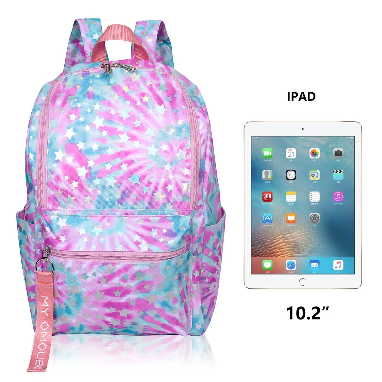 2021 Wholesale Factory Price Fashion Version Printing Pink Flower Backpack Outdoor Travel Backpack School Bag for Kids