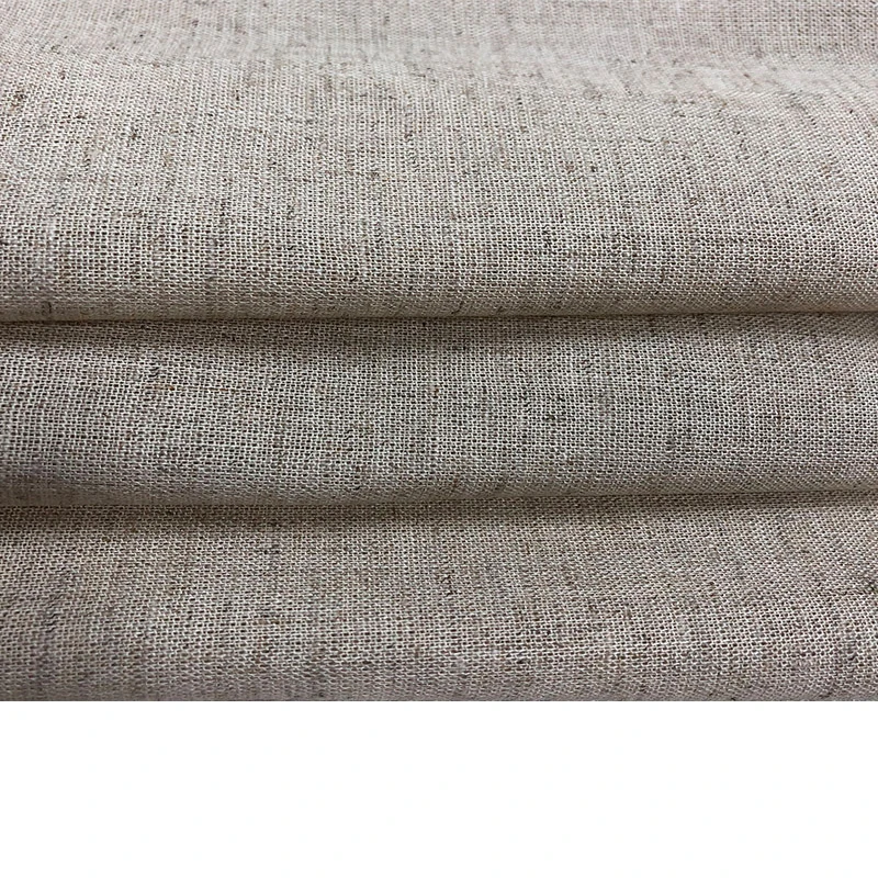 GuangZhou 50% Flax 47% Rayon 3% Spandex Fabric And Textiles For Clothing