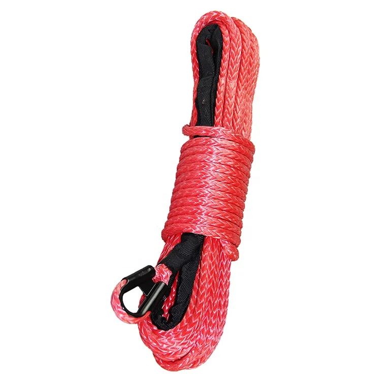 Hot sale Winch rope Double braided high strength 8 MM 6 Ton tension Off-road Synthetic Winch rope