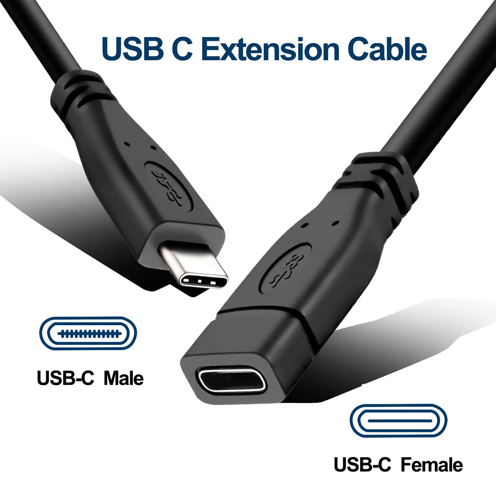 Кабель для быстрой зарядки usb type-c с разделенными лужеными концами 2 провода 4 кабель питания шнур