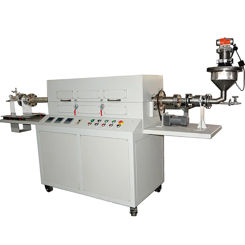 Rotate tube furnace continuous working rotary tube furnace for coconut carbon calcination