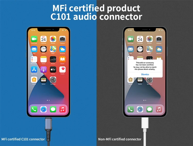 
C101 custom length OEM service aux cable phone splitter audio & video cables 