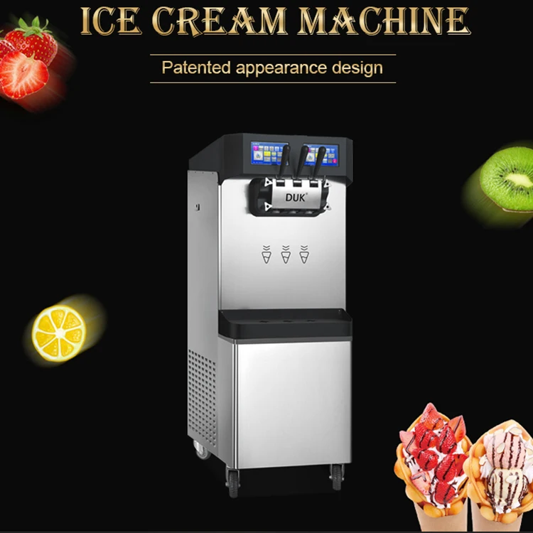 Steel Stainless Soft Ice Cream Machine High Capacity Commercial Food Making Machines Ice Cream