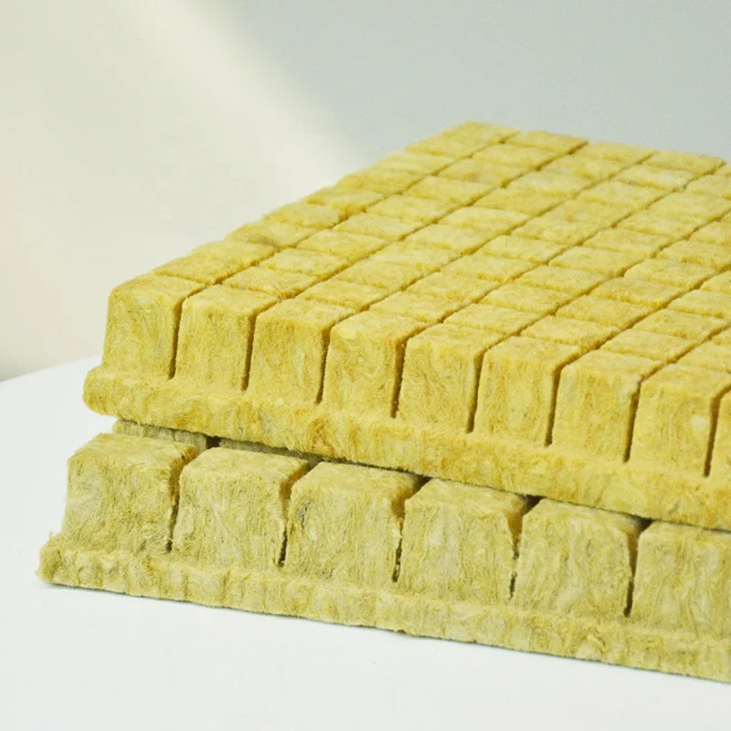 Rock wool hydroponic seeding planting plug with agriculture greenhouse system, rock wool plugs for hemps