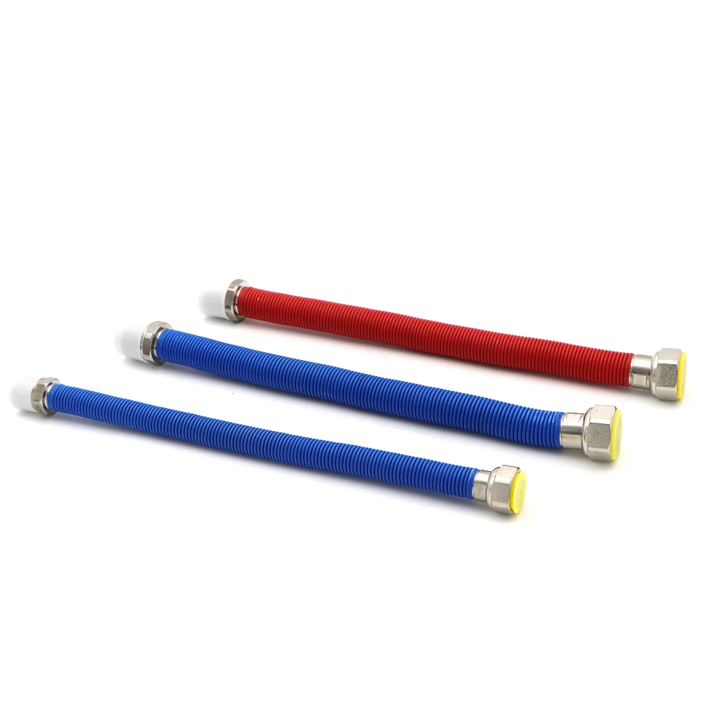 SS Flexible Metal Hose Flexible Water Hose Flexible Corrugated Gas Hose With Brass Head