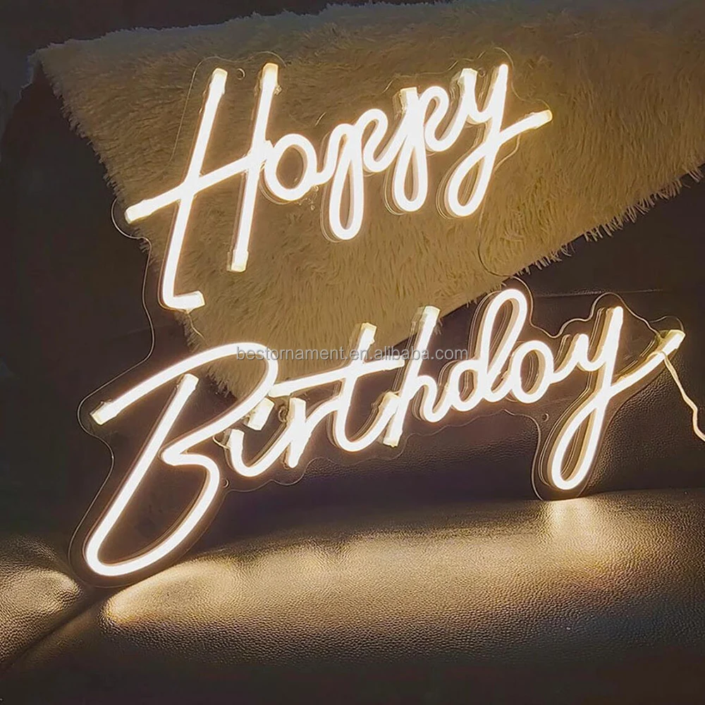 Custom Happy Birthday Neon Sign