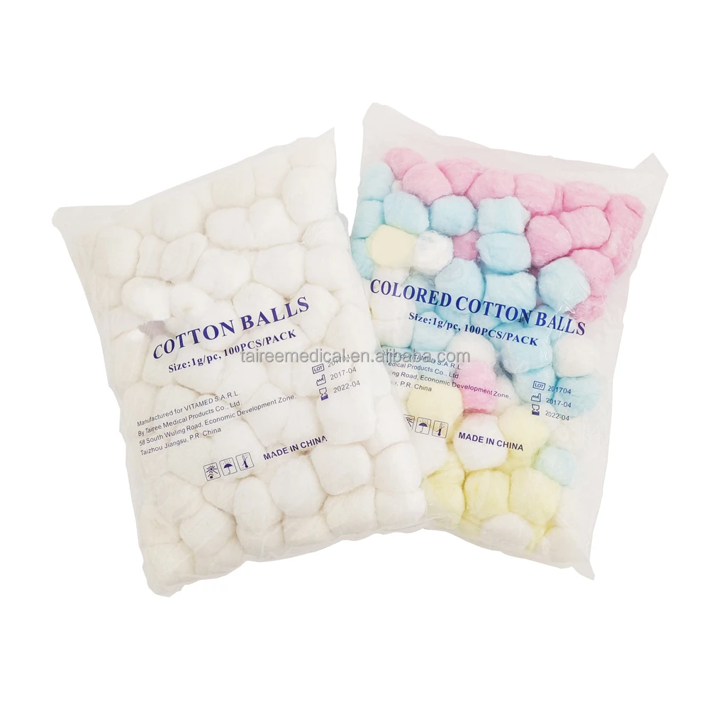 Jumbo cotton ball colored cotton ball for kids