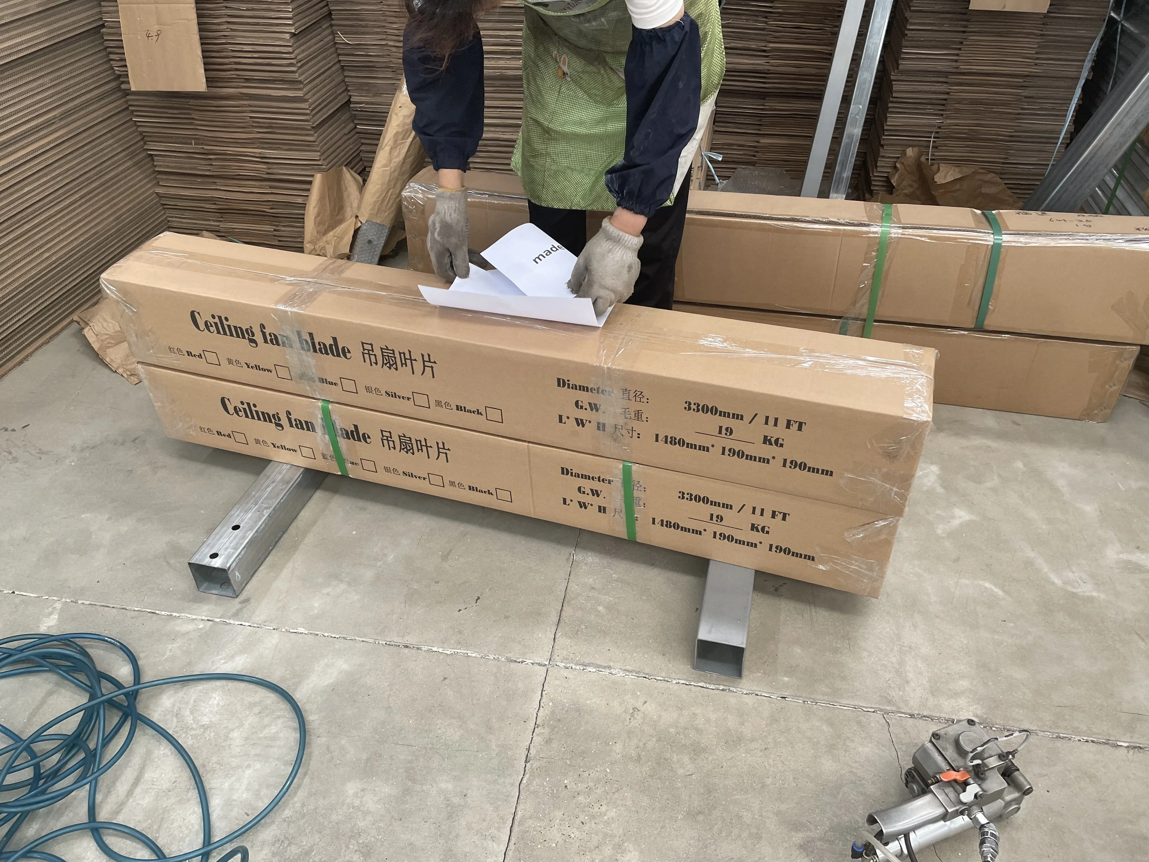 Energy Saving Gearbox  Motor 18ft  5.5 meter Giant  Industrial Ceiling Fans