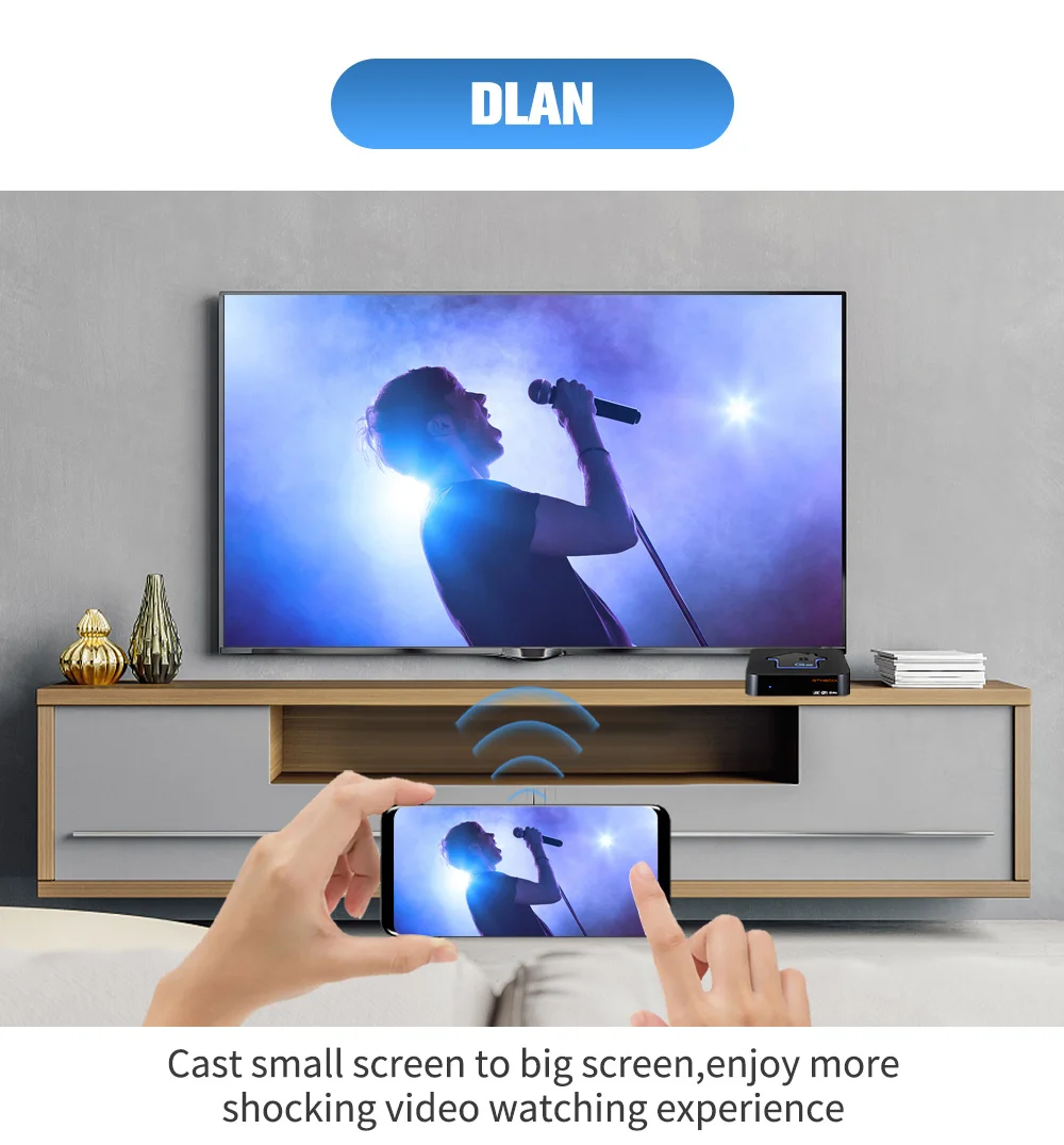GTmedia G2 PLUS Android 11.0 TV BOX Amlogic S905W2 2G16G Built-in 2.4G Wifi 4K H.265 GTPlayer