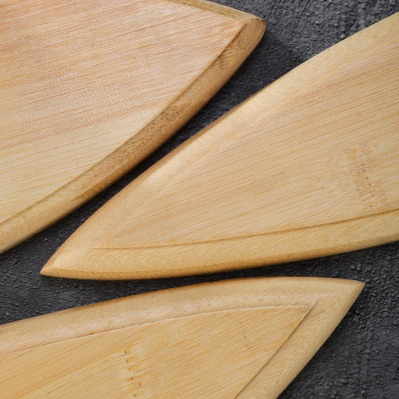 Bamboo sushi board wooden tray leaf shaped container Japanese cuisine tableware sashimi dessert plate