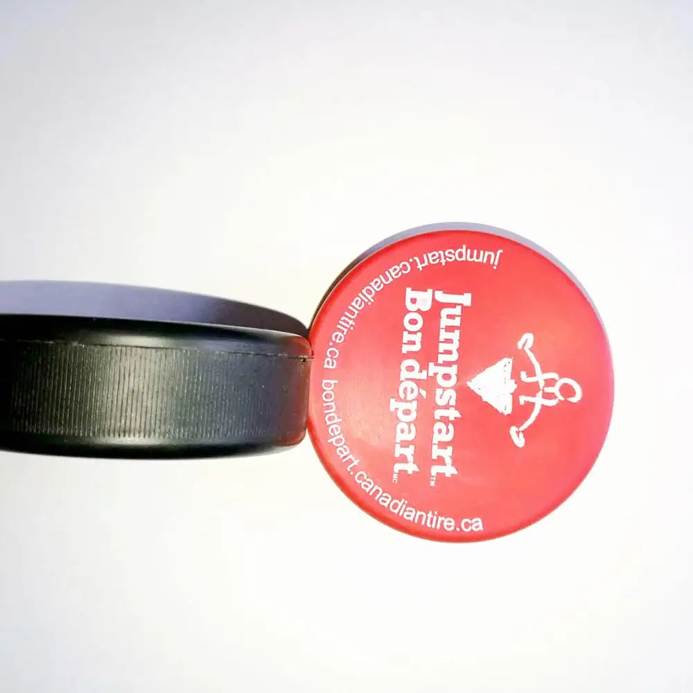 hockey shape pu foam  stress ball hockey puck stress relieve hockey promotion